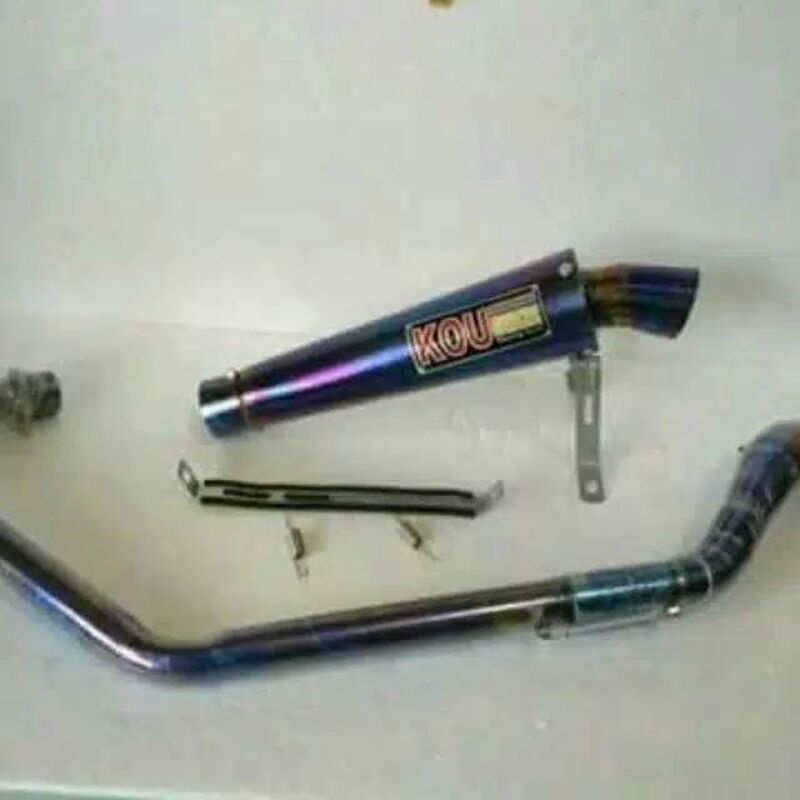knalpot KOU kidal bluemoon satria Fu fi GSX Vixion R15 Scorpio Jupiter MX king