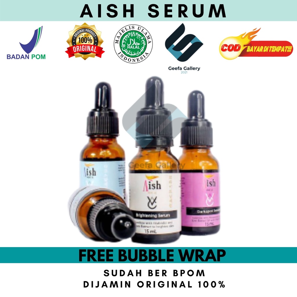 Aish Serum Original 100% BPOM - Aish Brightening Serum - Aish Acne Serum - Aish Darkspot Serum