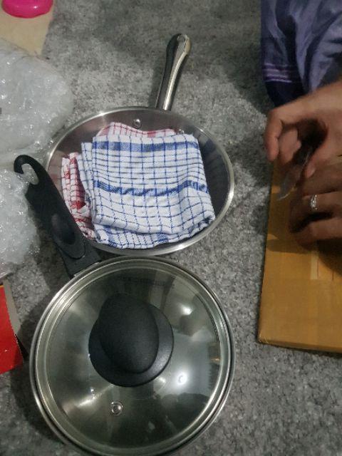 Panci Saucepan 16cm Stainless Steel Plus Tutup - Golden Flying Fish Spc0316p