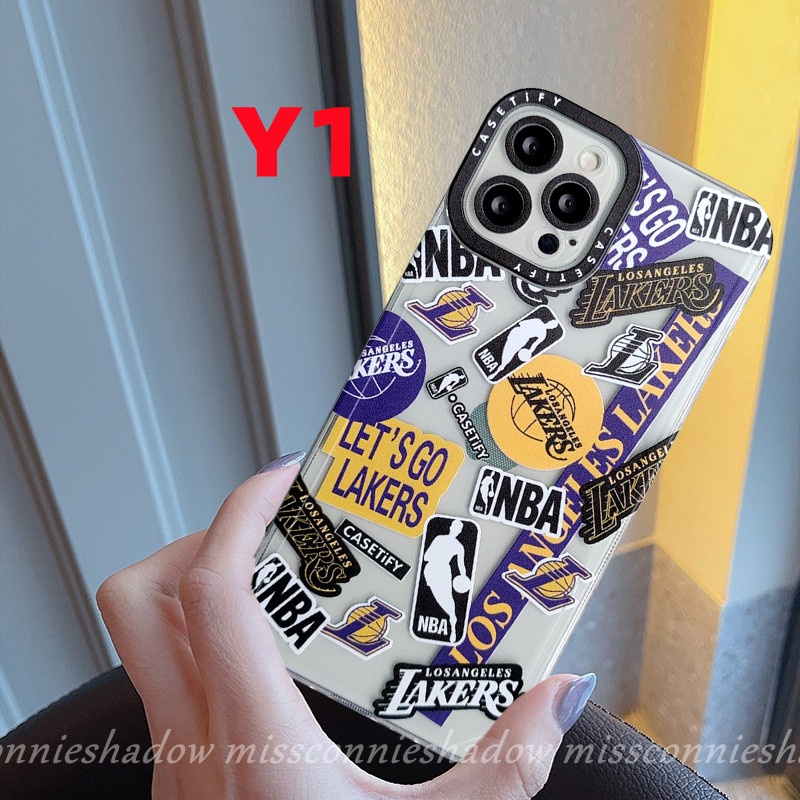 Soft Case Tpu Motif NBA Lakers Untuk IPhone 11 13 12 Pro Max 7 8 Plus XR X XS Max 6 6s Plus SE 2020