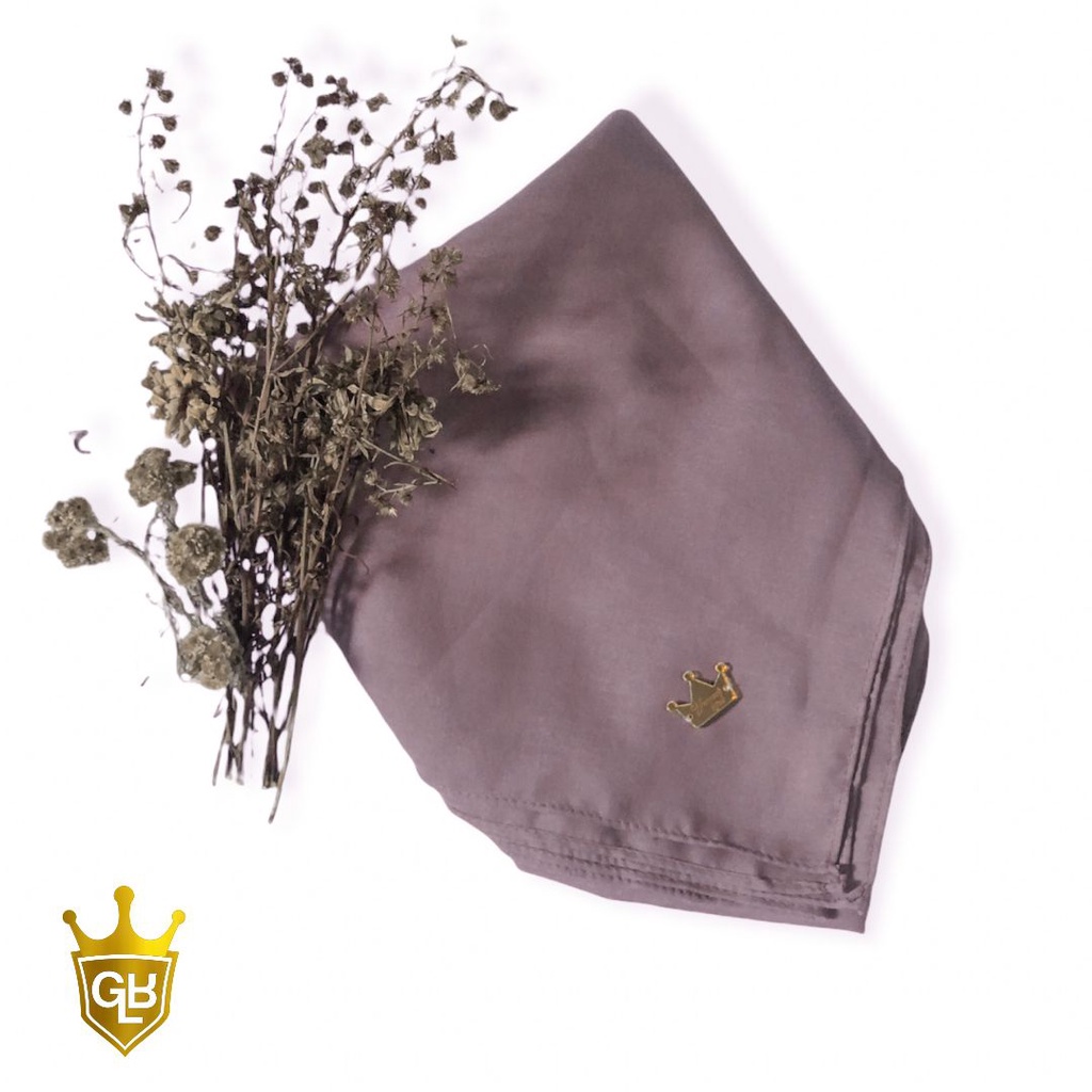 Hijab Segi Empat Polos [VOAL PREMIUM] Mudah Dibentuk Wajah 110x110 cm - by Glamour.Hijab-Cappucino