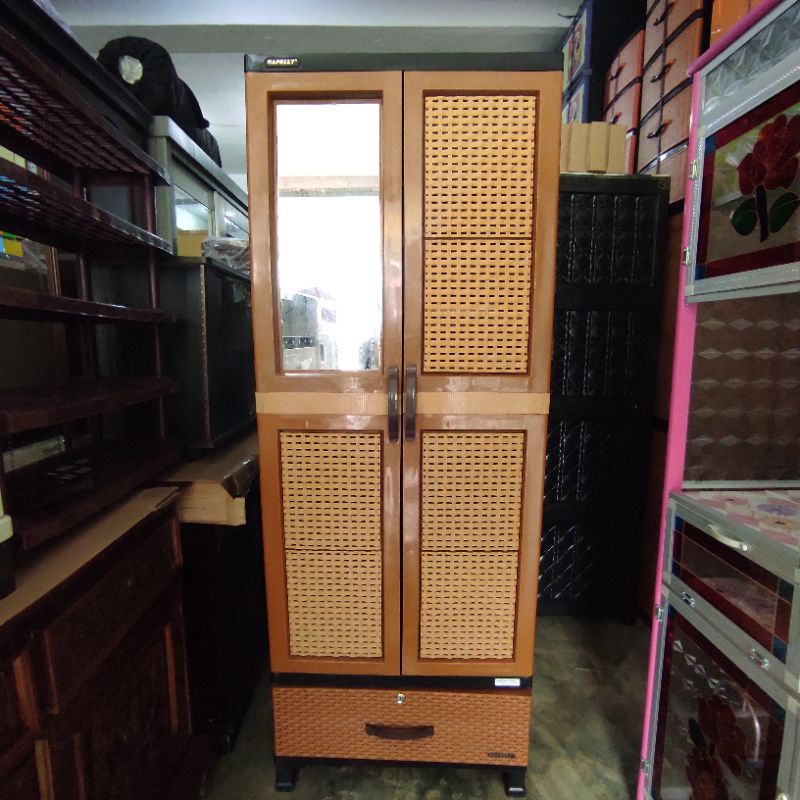 Lemari Plastik Napolly 2 pintu Gantungan ( COD MEDAN)