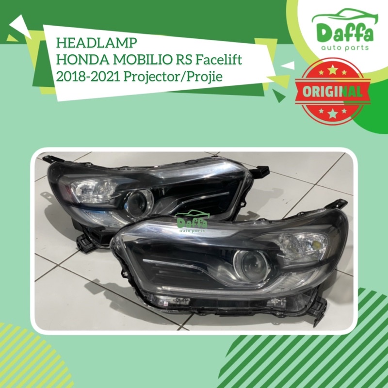 Headlamp Headlight Head Lamp Light Lampu Depan Utama Besar Mobil Honda Brio Mobilio Tipe E 2019 2020