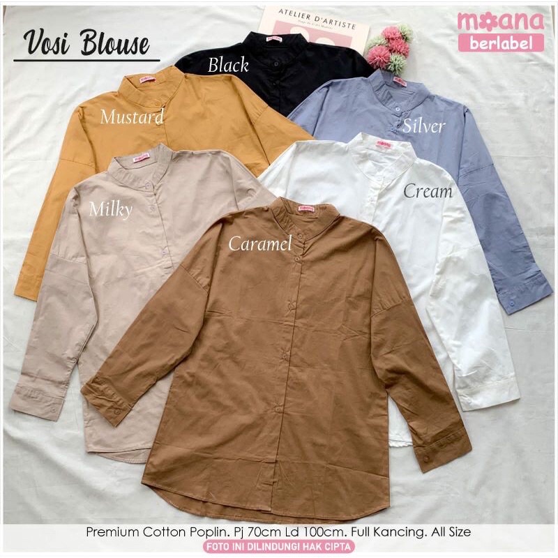 ANGGRAINI ~ MOANA ~ FASHION WANITA ~ BLOUSE VIRAL ~ BLOUSE KEKINIAN ~ VOSI BLOUSE ORIGINAL PRODUCT B