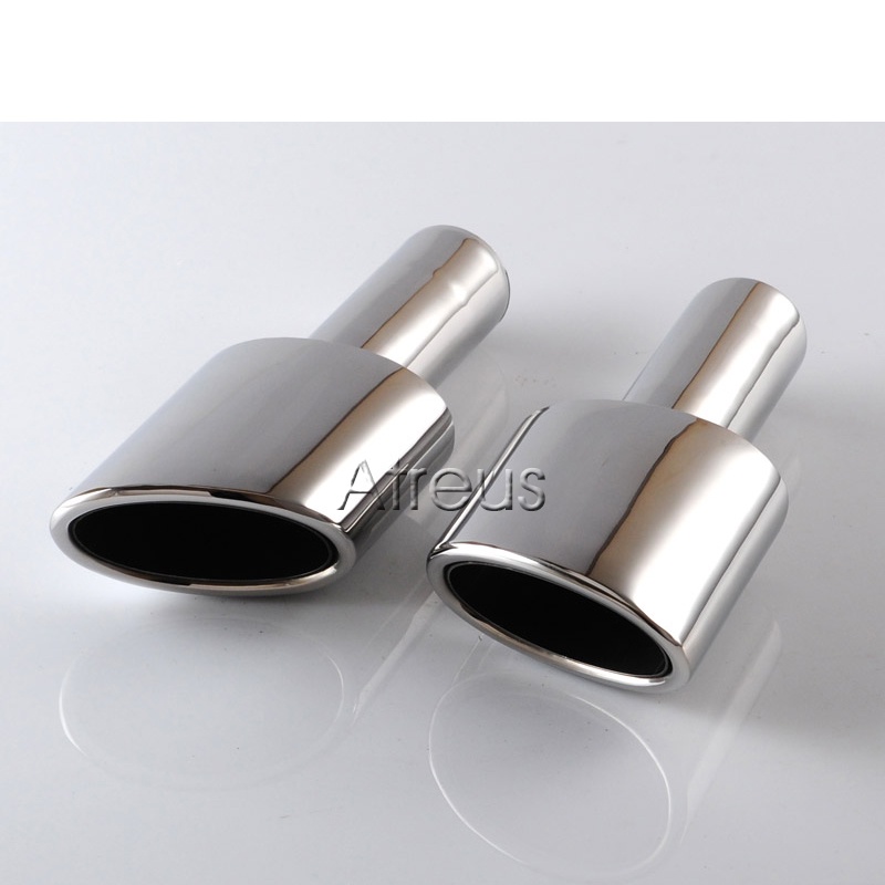 1 Set Pipa Knalpot Bahan Stainless Steel 304 Untuk Mercedes W204 BENZ C-Class