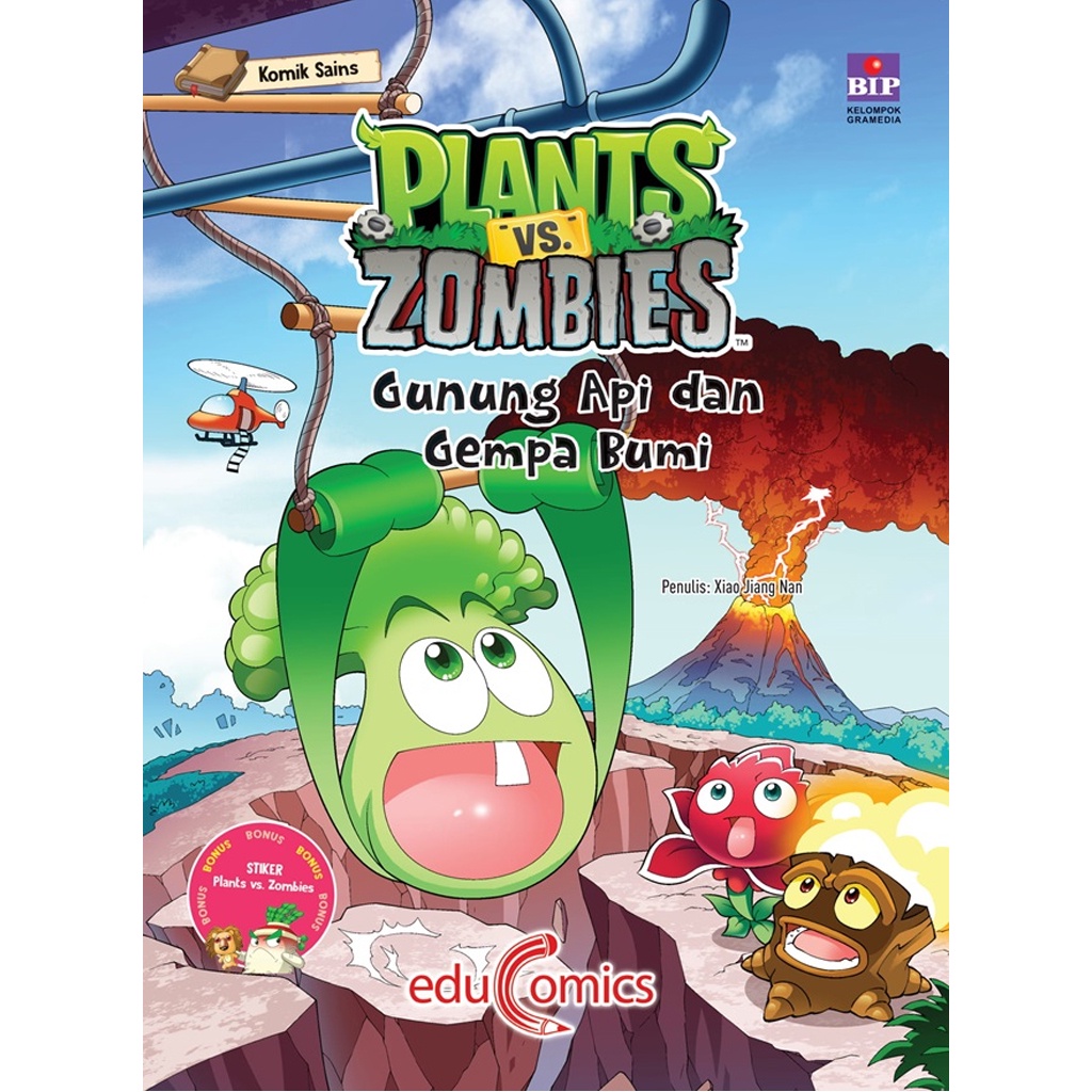 Gramedia Bali - Educomics Plants Vs Zombies : Gunung Api Dan Gempa Bumi