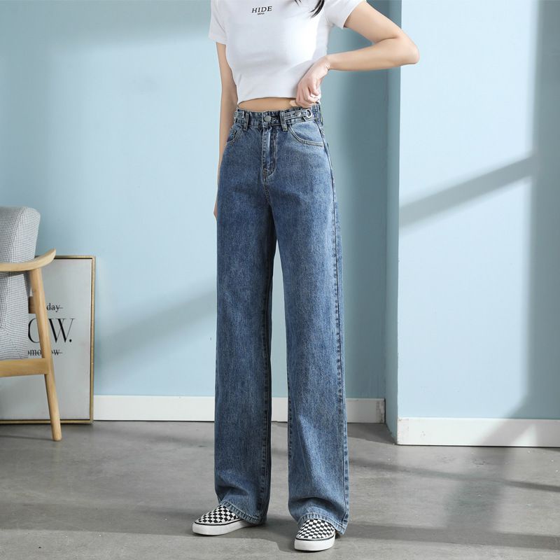 celana jeans loose highwaist import ring