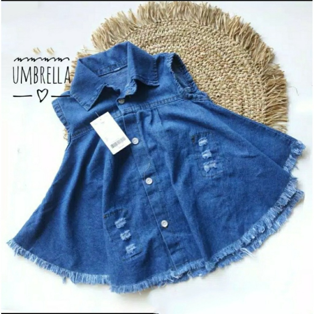 DRESS RAWIS DRESS JEANS ANAK 2-4 th Dress Anak Jeans DRESS UMBERELA ANAK / DRESS UMBERELA RAWIS / DRESS ANAK