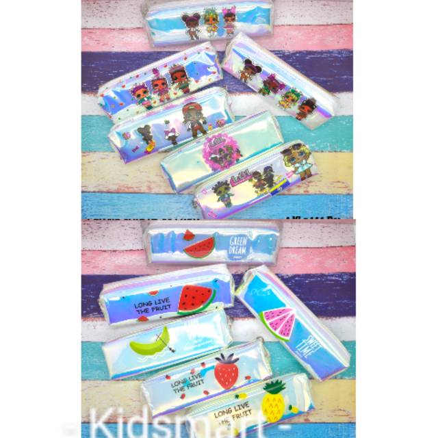 

Pencil case X5-5658 /Tempat pensil/kotak pensil hologram metalik