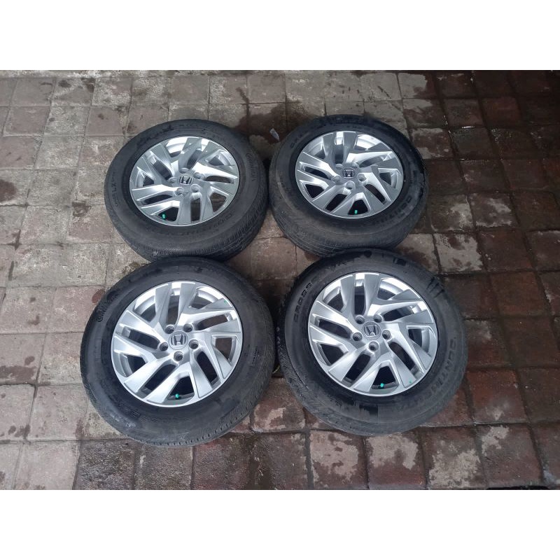 VELG MOBIL BEKAS ORIGINAL CRV RING 17 + BAN CONTINENTAL BISA BUAT INOVA CAPTIVA HRV BRV