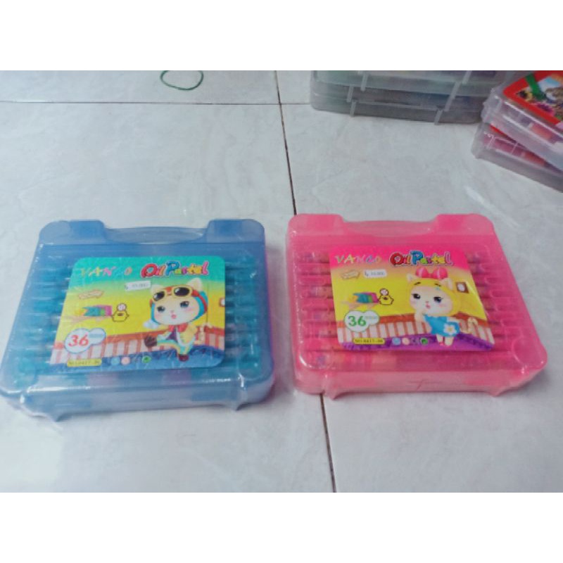 

Vanco oil pastel set 36 warna.