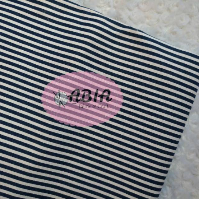 Kain kanvas motif salur - kks l biru dongker