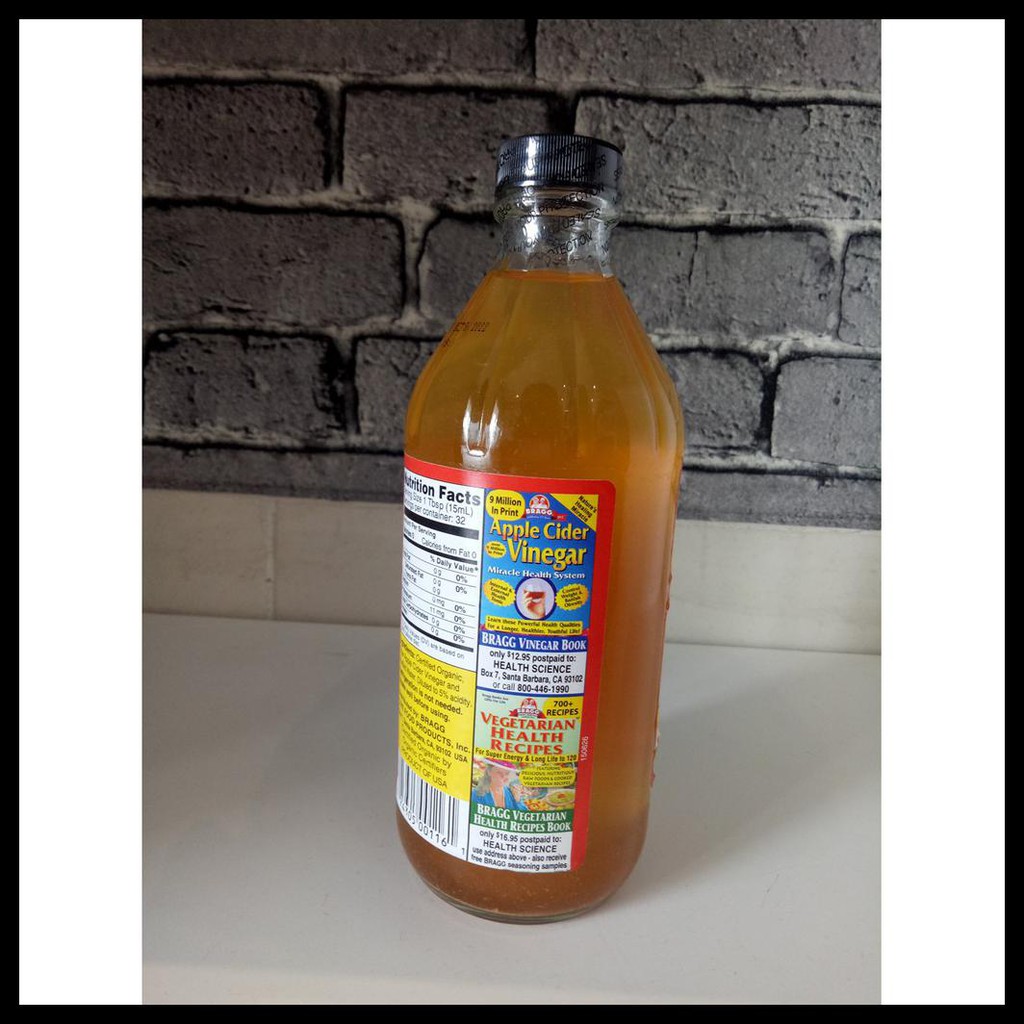 

New Wom2299 Bragg Apple Cider Vinegar 473ml Cuka Apple Acv Raw Organic