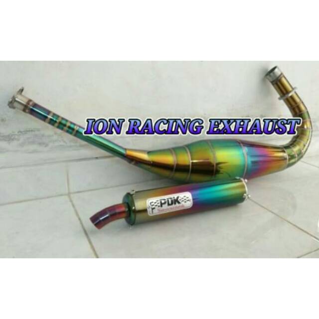 Knalpot PDK Ninja R RR SS Full Stainles Full pelangi