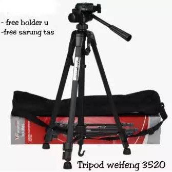 Tripod weifeng wt-3520 wt3520 full black series