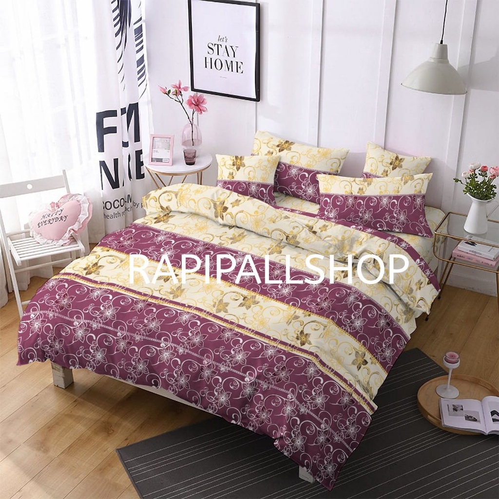 SPREI DISPERS 180X200 MTF FLORAL UNGU