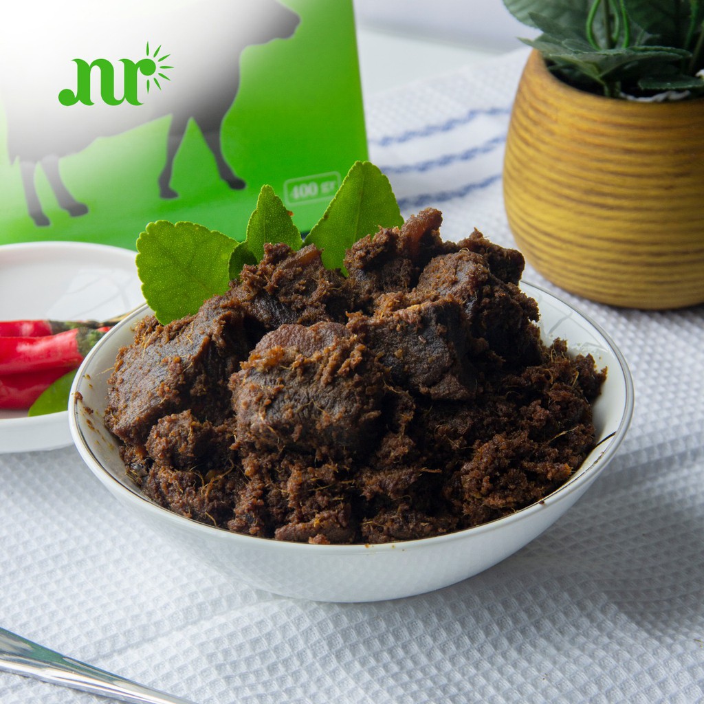 Jual RENDANG DAGING SAPI 400 Gram (Rendang Halal NUR BAKE & COOK