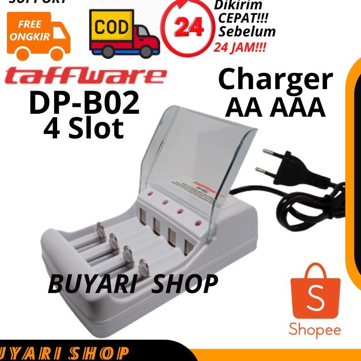 Model Keren Charger Baterai AA I Charger AA AAA I Taffware DP-B02 I Casan Batre AA AAA / A2 A3 I Baterai AA Rechargeable