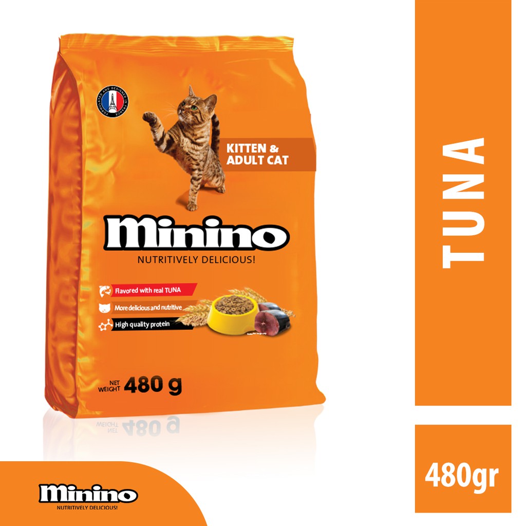 Minino Tuna Makanan Kucing Kering 480 gr | Shopee Indonesia