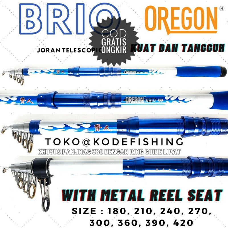 JORAN PANCING SURF/TELESCOPIC OREGON BRIO 180,210,240,270,300,360,390 MURAH KUALITAS BAIK