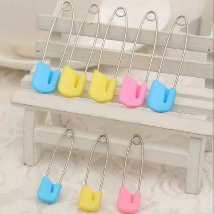 TokoPapin Peniti Anak Bayi Peniti Jumbo Besar Popok Bayi Stainless Safety Pins Aman Serbaguna