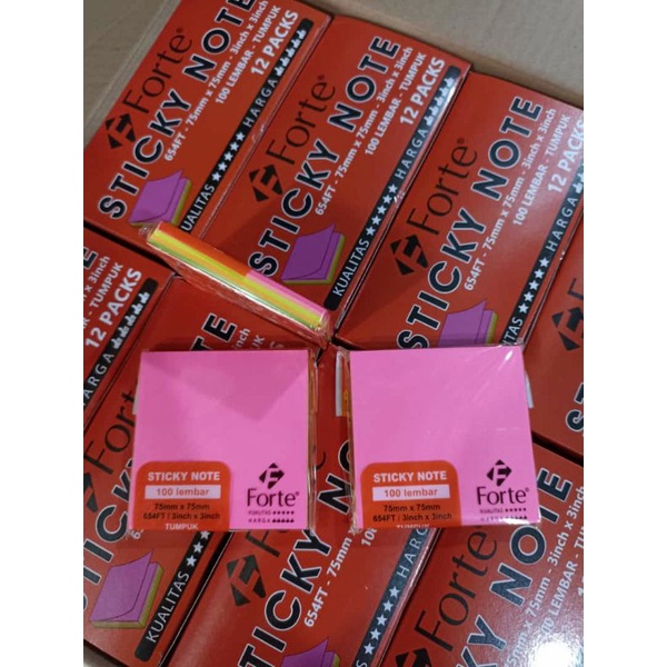 

sticky note 75 x 75 mm warna campur...