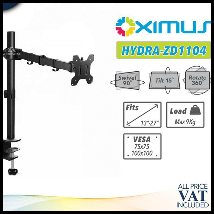 Bracket Meja Lcd Led Tv 1 Monitor 13" - 27" Oximus Zd1104