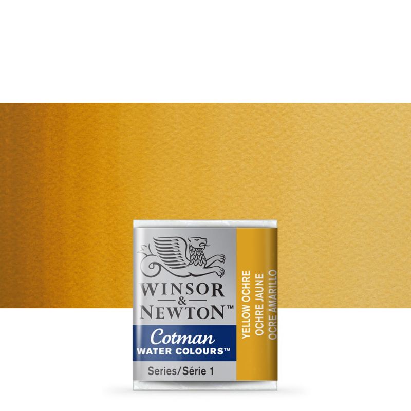 

CAT AIR COTMAN WATER COLOURS HALF PAN YELLOW OCHRE WINSOR & NEWTON