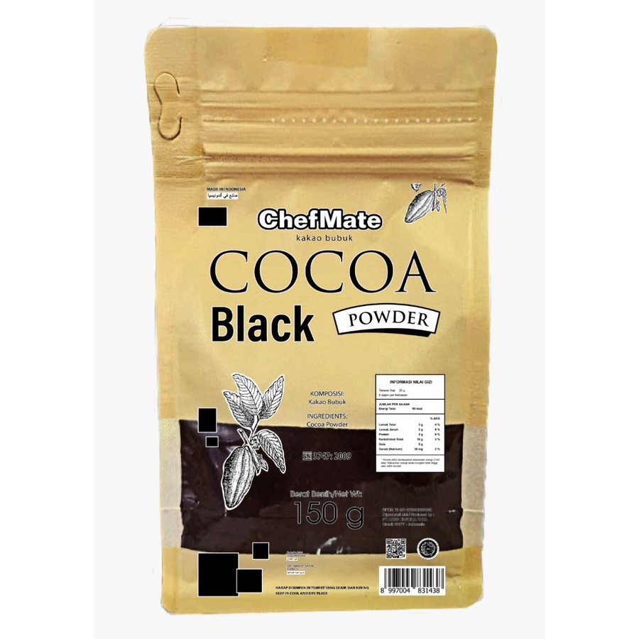 

ChefMate BLACK Cocoa Powder 150 gr – Coklat Bubuk Hitam