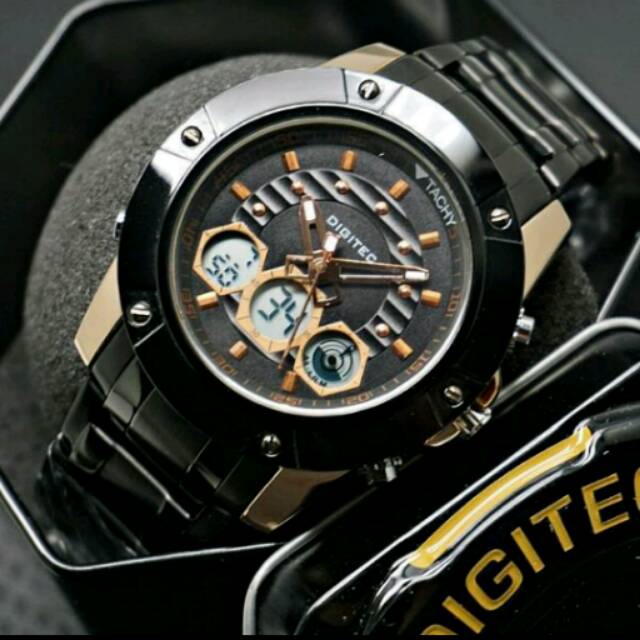 Jam Tangan Pria Digitec Original Double Time