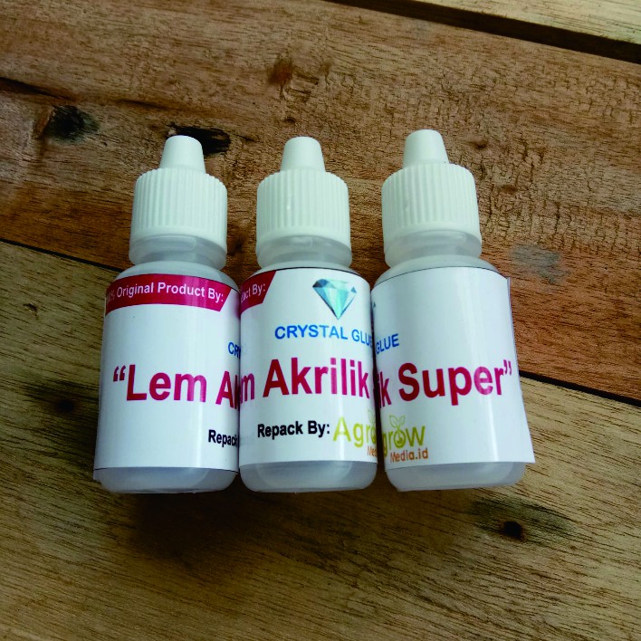 

Lem Mika Akrilik Super 15ml Bonus Suntikan Pemakaian Acrylic Power Glue