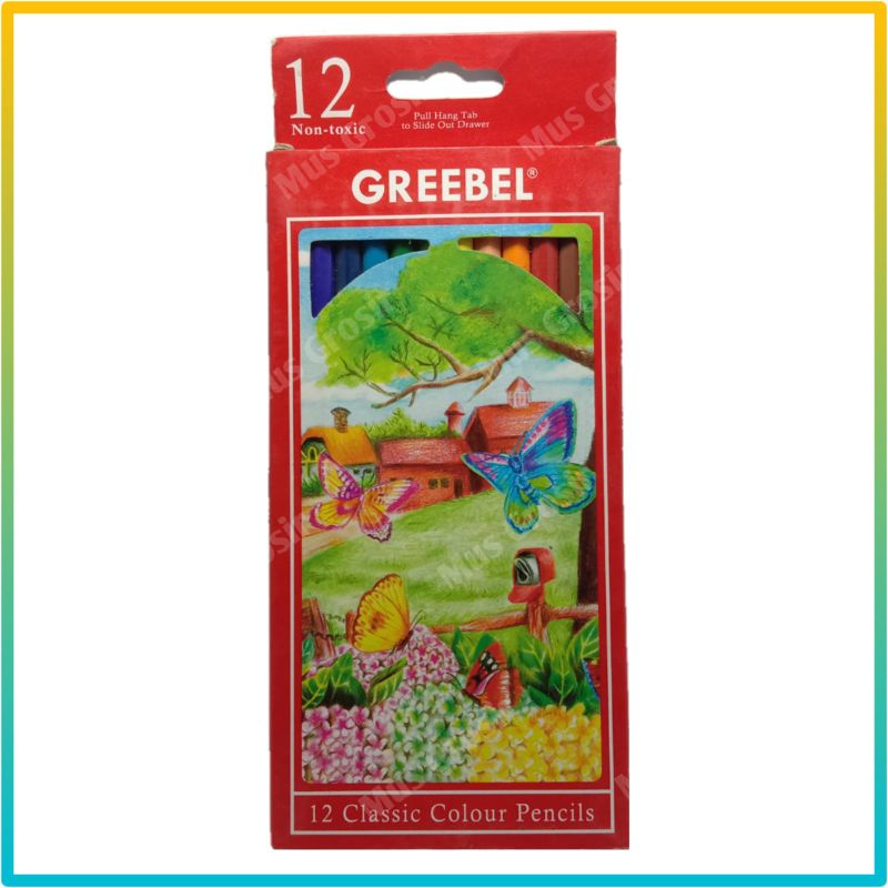 

Pensil Pencil Warna Warni Panjang Set Lengkap Murah Pensil 12 Warna Greebel