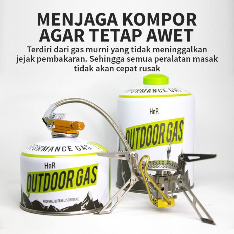 Tabung gas Canister HnR plus isi 450g ultralight outdoor Hike n Run