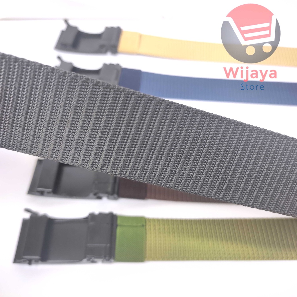 Ikat Pinggang Pria Tactical Nylon Canvas Sabuk Pendeng Laki-Laki dengan Kepala Gesper Logam - Gaya Taktis [A002]