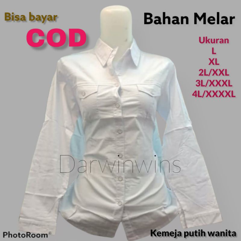 ⭐⭐⭐⭐⭐ (strett) KEMEJA PUTIH/HEM KERJA/KEMEJA PUTIH WANITA/HEM PUTIH KERJA WANITA/HEM PUTIH Kemeja fo