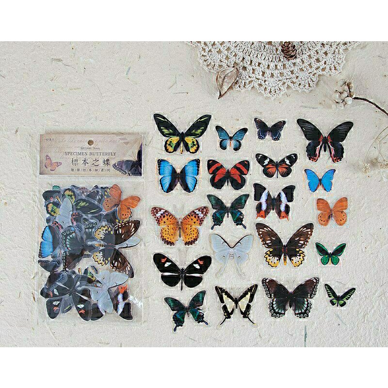 

STICKER KAWAII KUPU KUPU | BUJODECO | AESTHETIC BUTTERFLY STICKER | SHARE STICKER