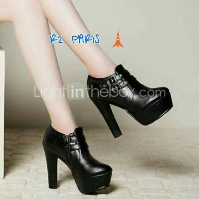 Heal  boot ZPT-Sepatu boot heels wanita fashion OF-43