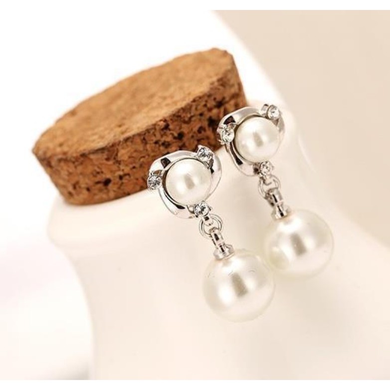 Anting Wanita Mutiara Gantung E38 BIG PEARL Women Stud Earrings Giwang Tusuk Cewe Korea Fashion