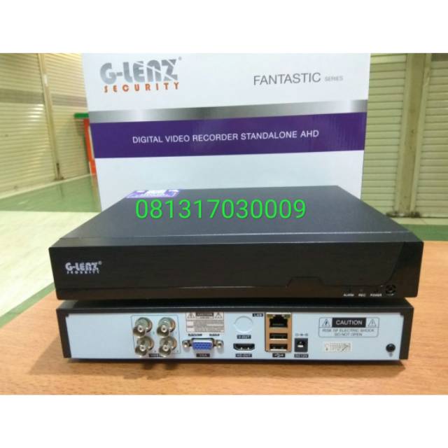 DVR 4CH GLENZ 5MP REAL 1080P SAMPAI 2560P FULL HD