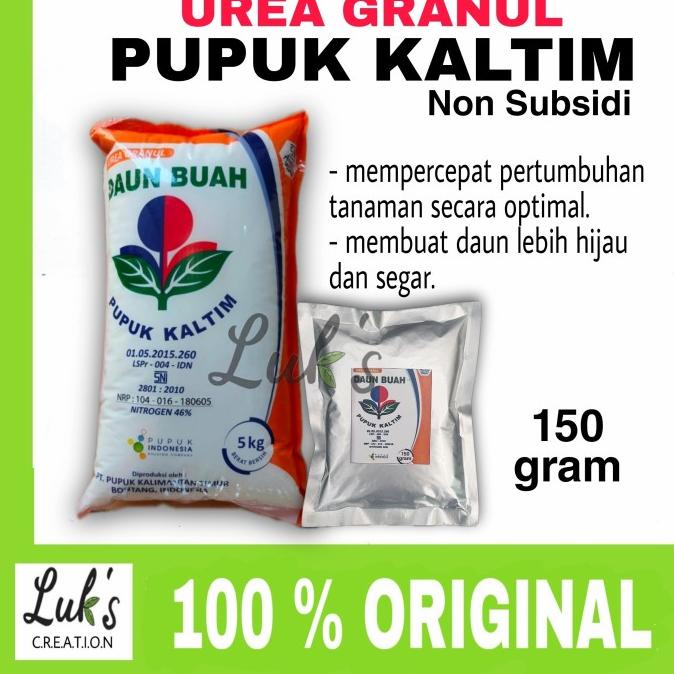 Pupuk urea granul KALTIM DAUN BUAH non subsidi pupuk nitrogen 150GR