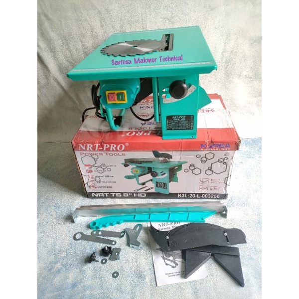 NRT PRO 8&quot; TS8 Table Saw Circular Meja Gergaji Potong Kayu 8 Inchi