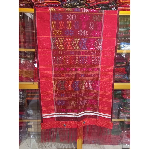 ulos sadum akola cantik maron sisi merah