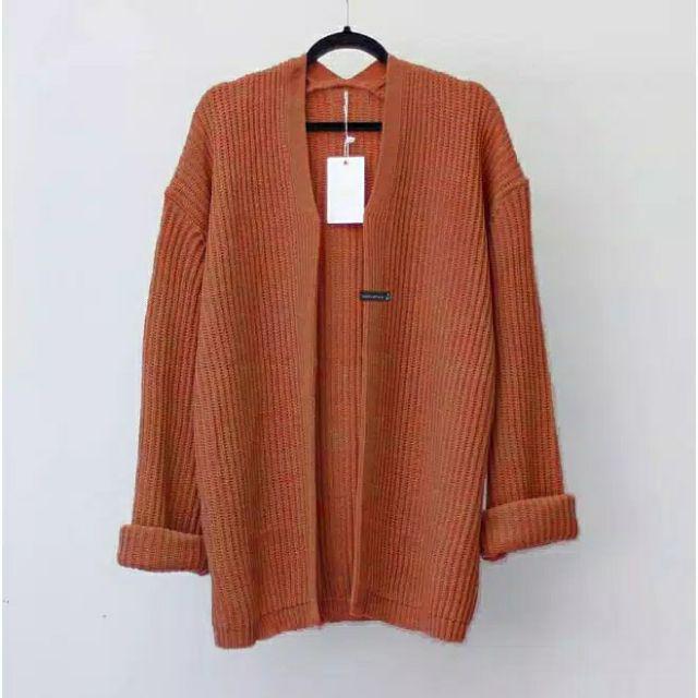[BISA COD] CARDIGAN RAJUT BERSKA PREMIUM.-Coral