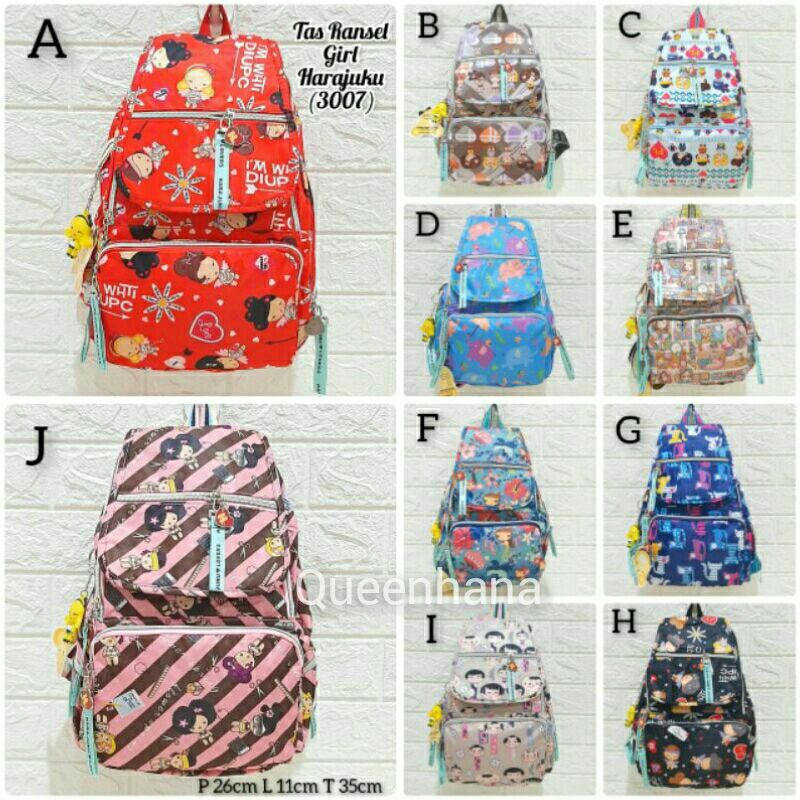 Tas Ransel Harajuku Tas Ransel Anak Sekolah import Tas Girl Cewe