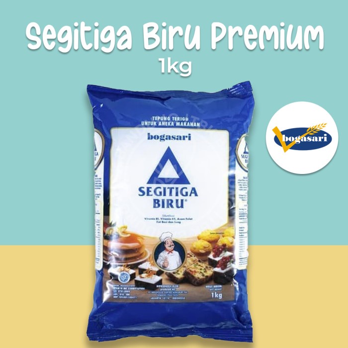 

Ds11D0 Segitiga Biru Premium 1Kg Tepung Terigu Serbaguna Protein Sedang G6040B