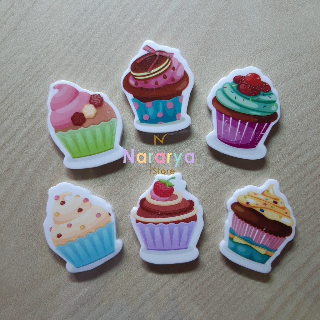 

5x Penghapus Cup Cake / Penghapus Lucu / Penghapus Pensil Lucu / Alat Tulis Sekolah