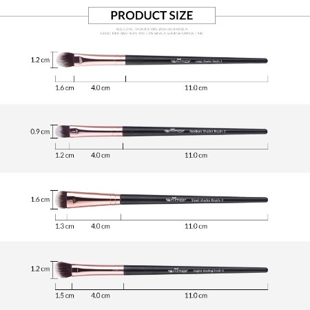 (READY &amp; ORI) Anmor Pro Make Up Brush Set 16 Pcs Available In 2 Colors Coffee And Black 0112-16K 16C