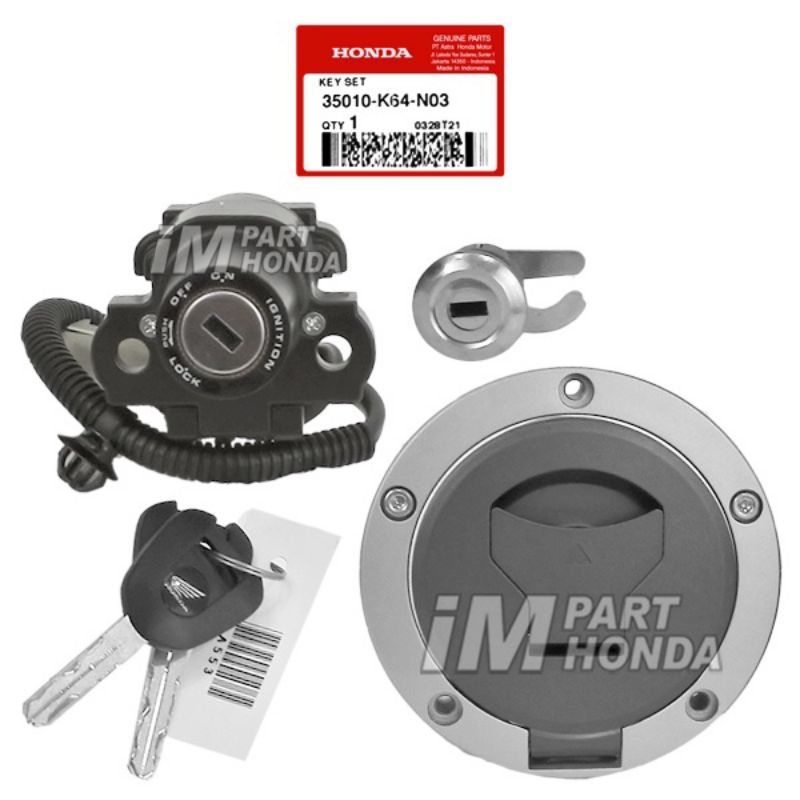 35010-K64-N03 KEY SET KUNCI KONTAK SET ALL NEW CBR 250 RR CBR250RR CBR 250RR 35010K64N03 ORIGINAL AH