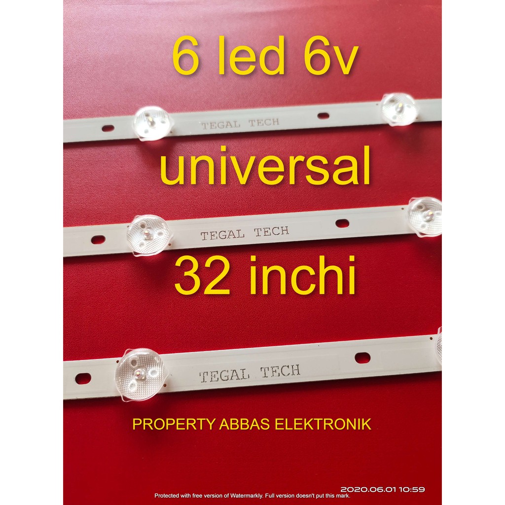 led backlight multi universal 32 inchi 6kancing 6 led 6v universal