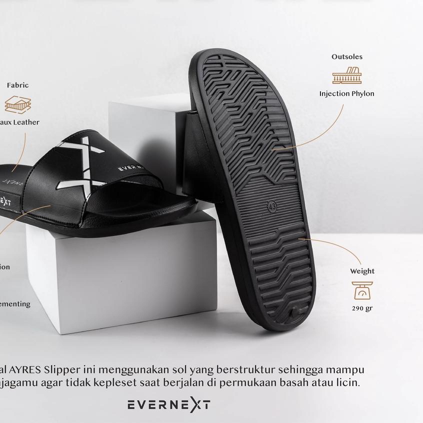 Evernext - Sandal Pria Sandal Selop Slippers Pria Sandal Distro Pria Ayres Slippers Sandal Distro